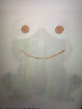 Cracker Barrel Pale Green and White Frog Wall Accent